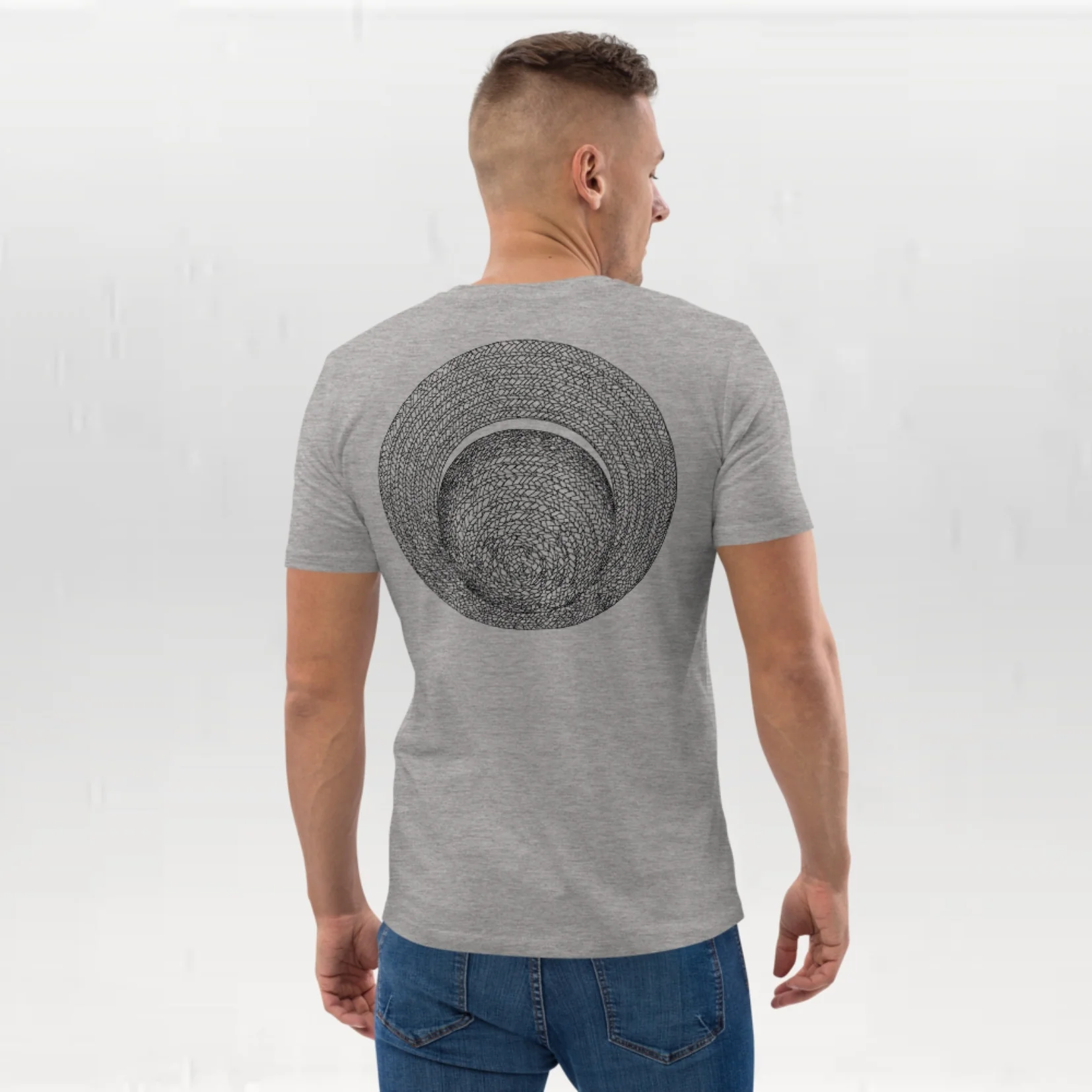 T-shirt unisexe en coton biologique - Le Chapeau de paille Croquis – Image 4