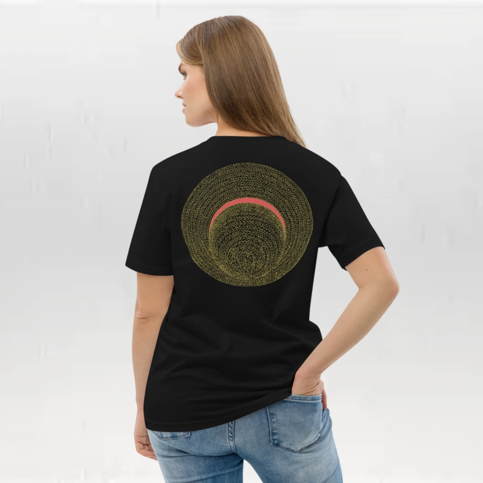 T-shirt unisexe en coton biologique - Le Chapeau de paille Croquis – Image 6