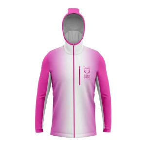 Veste à capuche - Fluo Pink & White