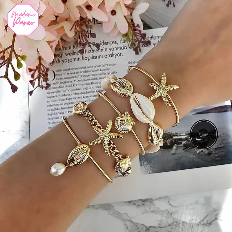 Bracelet Bohème Perles et Coquillages – Image 2