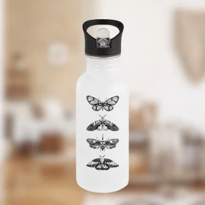 Bouteille en inox "Papillons" – Élégance sauvage & hydratation nomade💧🌿