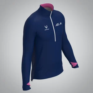 Quart Zip Homme Athlétic Clubs du Littoral 44