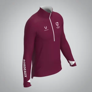 Quart Zip Homme Bordeaux Athle