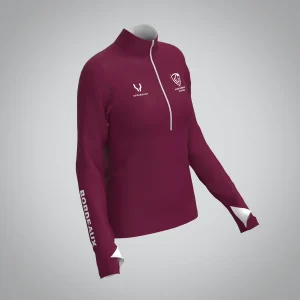 Quart Zip Femme Bordeaux Athle