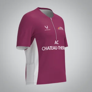 T-shirt Trail zip Femme V2.1 AC Chateau Thierry