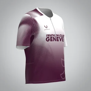 T-shirt Trail zip Femme V2.1 Triathlon Club Genève