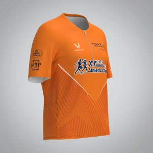 T-shirt Trail zip Femme V2.1 XVème Athletic Club