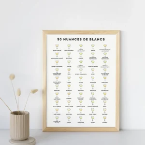 Affiche « 50 nuances de blancs »