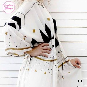 Kimono de plage inspiration scandinave