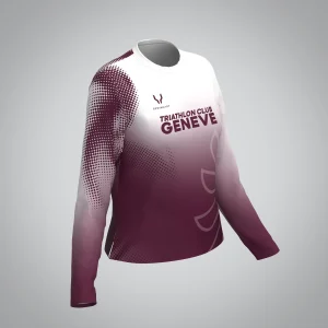 T-shirt Manches Longues Femme Triathlon Club Genève