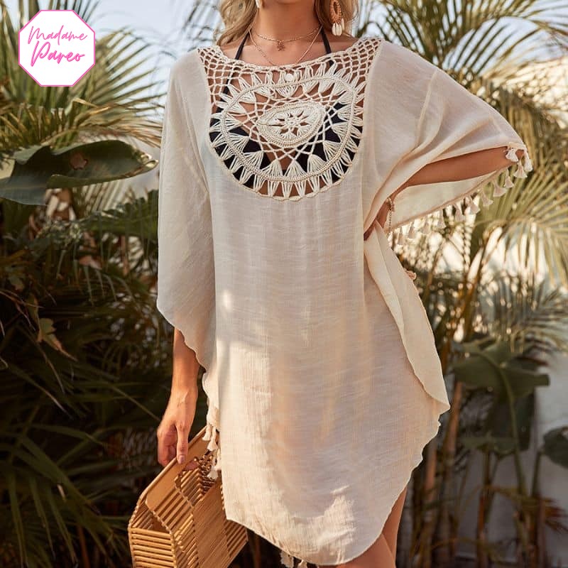 Robe de plage unie au motif attrape rêve – Image 7