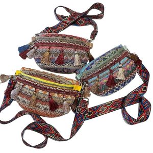 Sac Banane Ethnique à Pompons