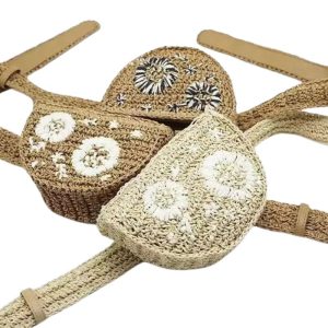 Sac Banane en Paille Raphia