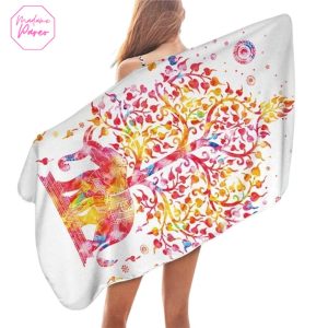 Serviette de plage en microfibre éléphant