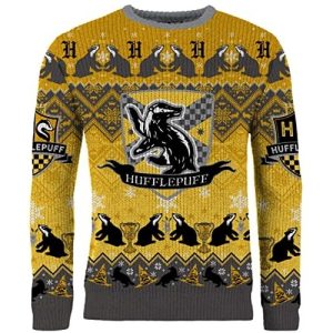 Adorable Pouffsouffle – Hufflepuff – Pull de Noël Harry Potter