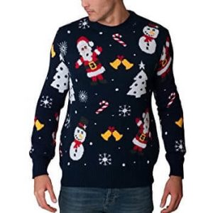 Back to Basics – Père-Noël, Bonhomme de Neige et Sapins – Pull Moche