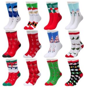 Bonhomme de Neige & Cie – Lot 12 Paires Chaussettes – Chaussette Noël