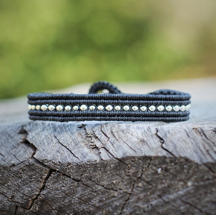 Bracelet en argent 925 femme style glam rock – LAURA