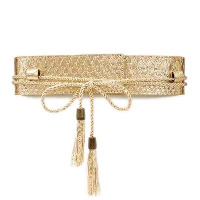 Ceinture Large Dorée pour Tenue Élégante – Image 3
