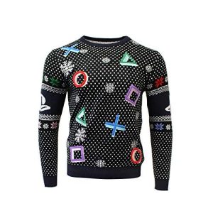 △ ○ ✗ ☐ – Les Symboles Playstation – Pull Noël Gamer
