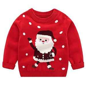 Festive Bébé – Dessin Animé Mignon – Pull de Noël pour Enfant