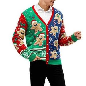 Gingerbread – Gilet de noël Kitsch – Multicolore