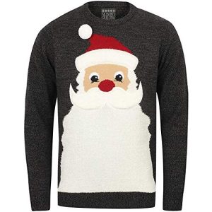 Hipsterisation – Tête de Père-Noël – Pull Moche Homme