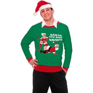 C&rsquo;est bon maîtresse ! – Santa has been naughty – Pull Noël Humour et Sexe