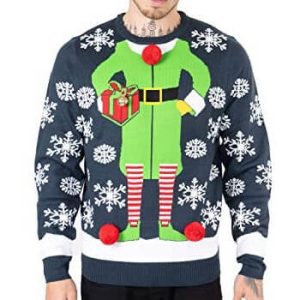 Je m&rsquo;Offre – Lutin et Clochette – Pull Noël Déguisement