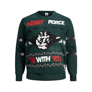 Joyeuse Force – Tête de Yoda – Pull de Noël Star Wars