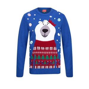 L&rsquo;ours frileux – ours polaire, pull sur pull – Pull Noël Homme