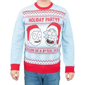 Mon P&rsquo;tit Fils de **** – Rick et Morty – Pull de Noël Geek