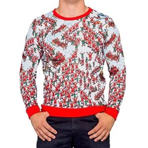 Où est Charlie ? – Les Pères-Noël – Pull Noël Homme Drôle