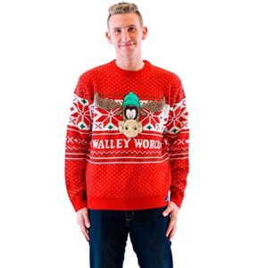 Ton parc d&rsquo;attraction de noël préféré – « Walley World » – Caribou et motifs vintage – Rouge