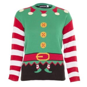 Petit Lutin de Noël – Costume Vert – Pull de Noël pour Enfant