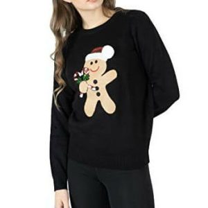 Bonhomme Sucré – Gingerbread Joyeux – Pull Noël Femme