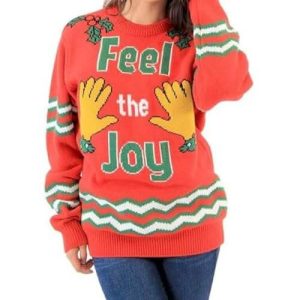 Ressens la joie de Noël – « Feel the joy » – Humour – Rouge