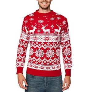 Romantica – Rennes et Flocons de Neige – Pull de Noël