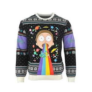 Route Arc-en-Ciel – Pull de Noël Rick & Morty