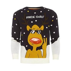 Rude Boy – Rodolphe le Renne – Pull Noël Homme