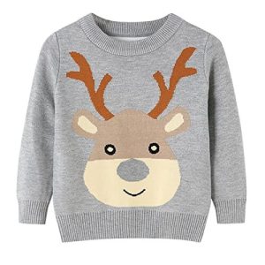Rudolphe Chic – Cardigan Boutonné Festif – Pull de Noël pour Enfant