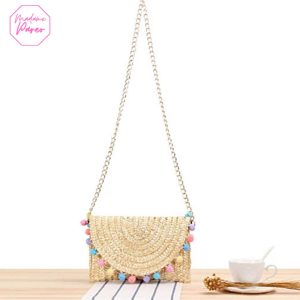 Sac Bandoulière Chaines et Pompons