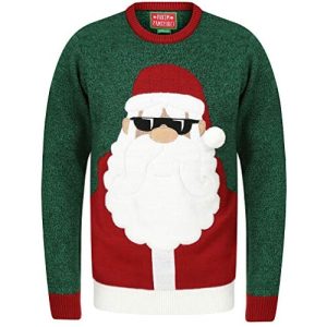 Santa est cool – Père Noël à lunettes – Pull Noël Homme
