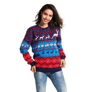 Se Plier en Quatre – Lasagnes Renne & Bonhomme de Neige – Pull Noël Femme