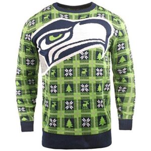 Seattle Seahawks – Pull de Noël Football Américain – Pull de Noël NFL Sport
