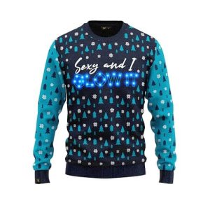 Sexy et Lumineux – Pull Rouge à Guirlande LED – Pull Moche de Noël Unisexe