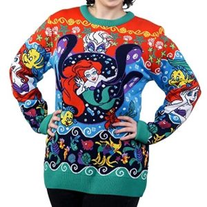 Sous l&rsquo;océan – Ariel & Ursula – Pull de Noël Disney