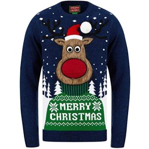 Un renne tout doux – Rodolphe poilu – Pull Noël Homme