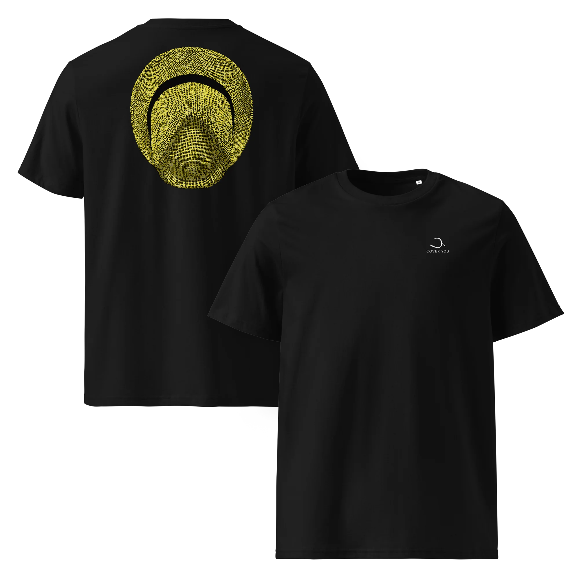 T-shirt unisexe en coton biologique - Le Chapeau Panama jaune – Image 7