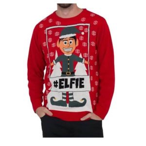 Version Polaroïd – Elfe de Noël – #ELFIE – Pull de Noël